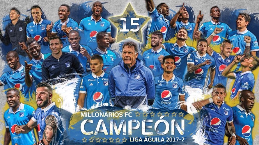 Felicitaciones a Millonarios por el título de la Liga Águila