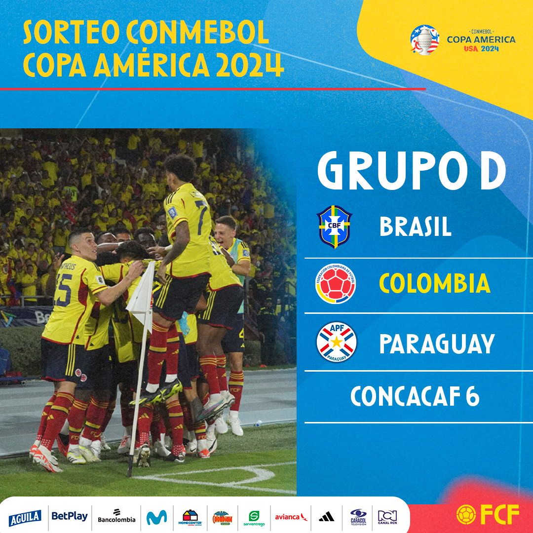 Selección Colombia conoció grupos y calendario de la CONMEBOL Copa