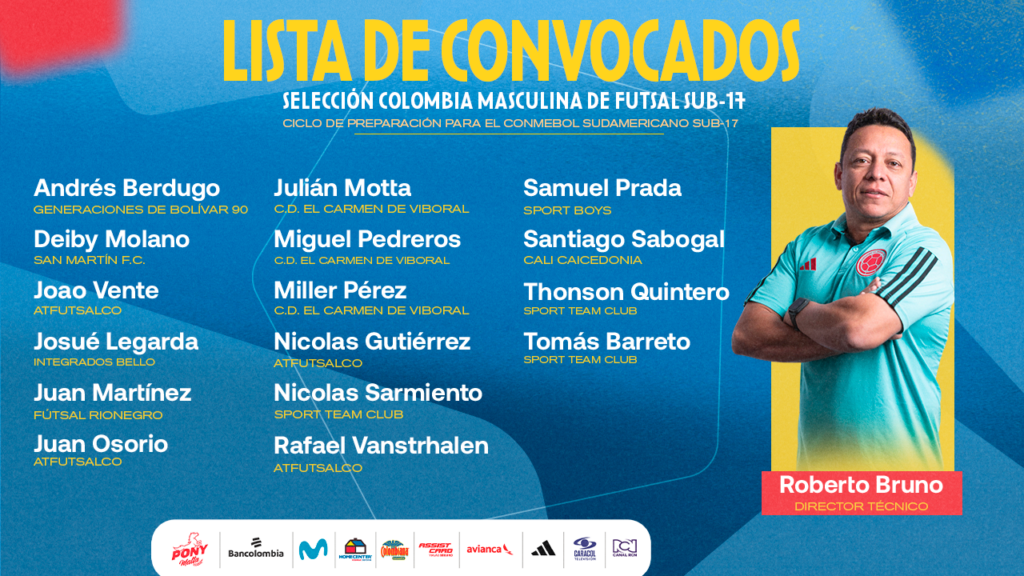 Convocatoria Selecci N Colombia Masculina Sub De Futsal Para