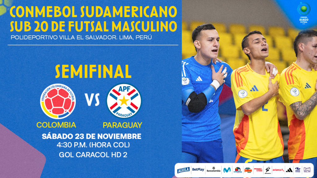 Conozca El Fixture De La Selecci N Colombia Masculina Sub De Futsal