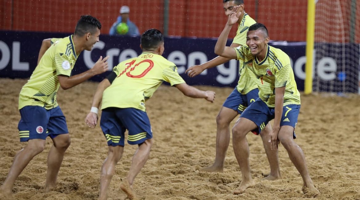 Selección Colombia Sub20 de fútbol playa, debutó con victoria en