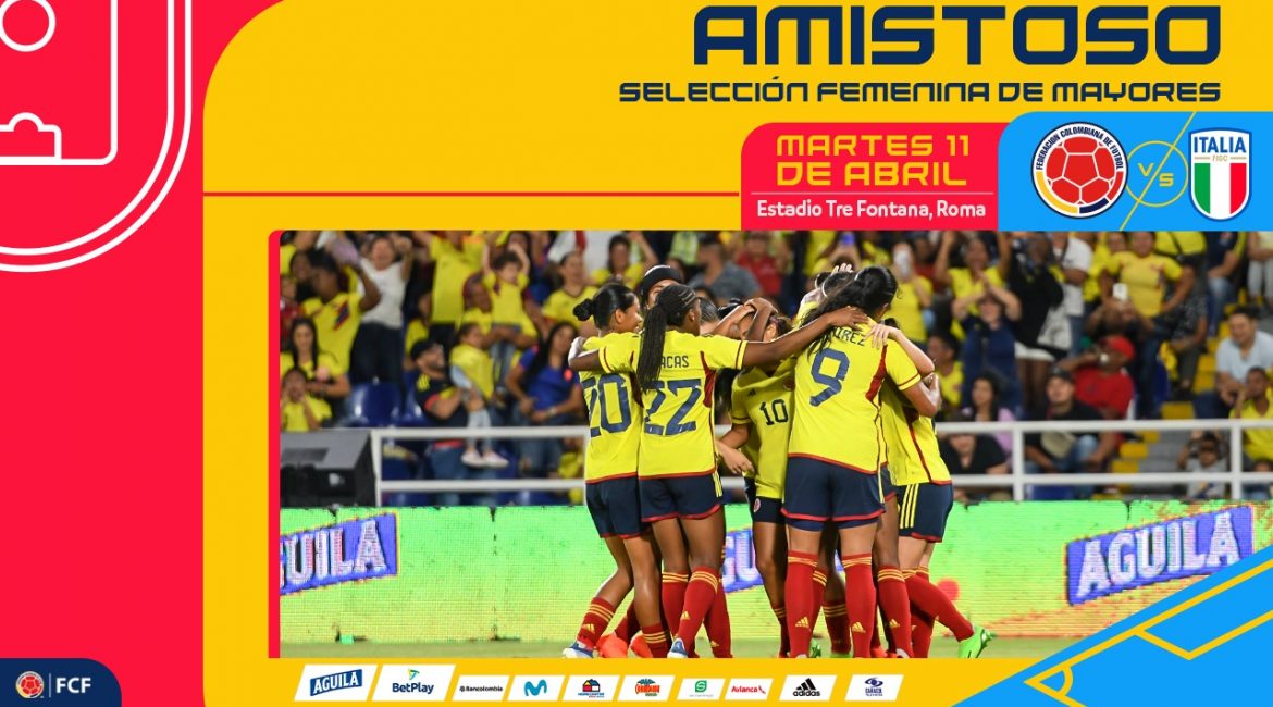 Amistoso Selección Colombia vs Selección de Italia Femenina