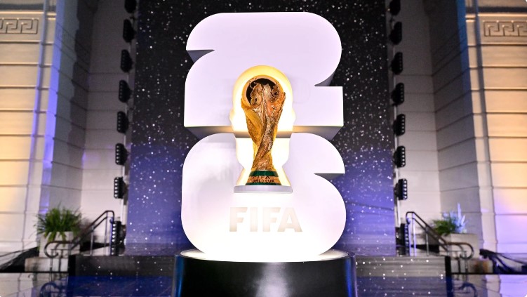La marca oficial de la Mundial de la FIFA se presenta durante una celebración del fútbol y la – Federación Colombiana de Futbol