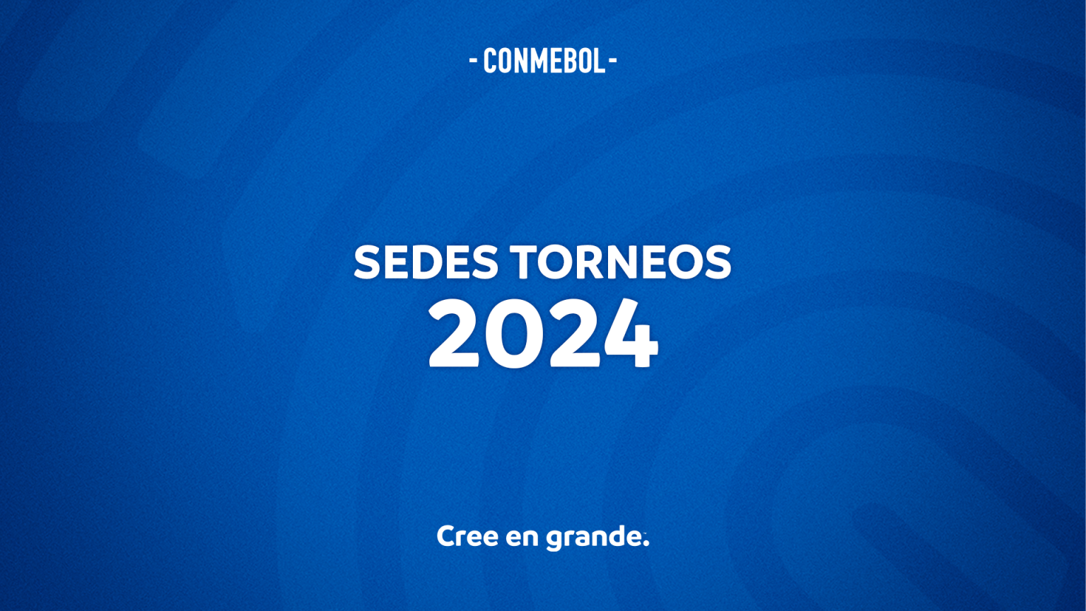 Sedes y fechas de torneos CONMEBOL 2024 Federación Colombiana de Futbol