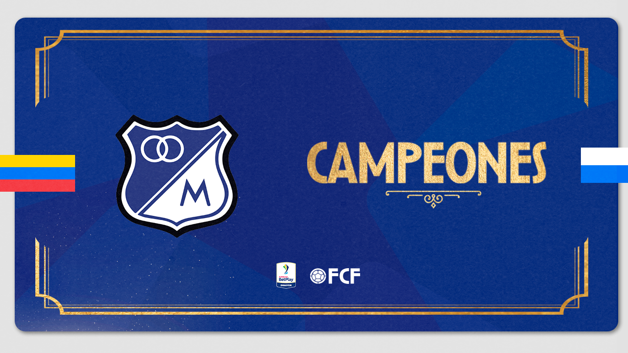 FCF felicita a Millonarios FC por coronarse campeón de la SuperLiga