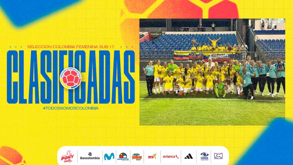 Selección Colombia femenina clasificada