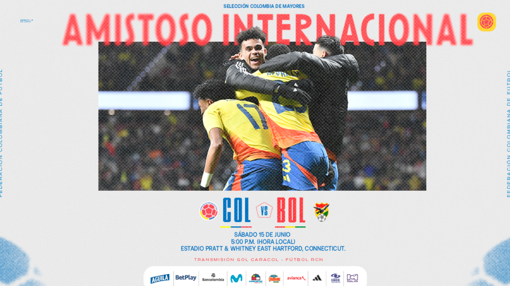 La Selección Colombia de Mayores jugará ante Bolivia, previo a la CONMEBOL Copa América