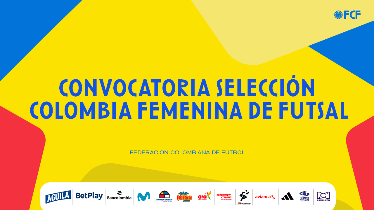 Convocatoria Selección Colombia Femenina Sub20 de Futsal para el