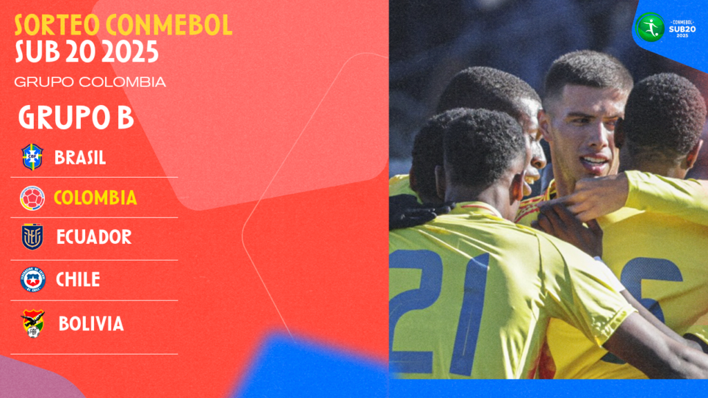 ¡Conozca el grupo de la Selección Masculina Sub20 en el CONMEBOL